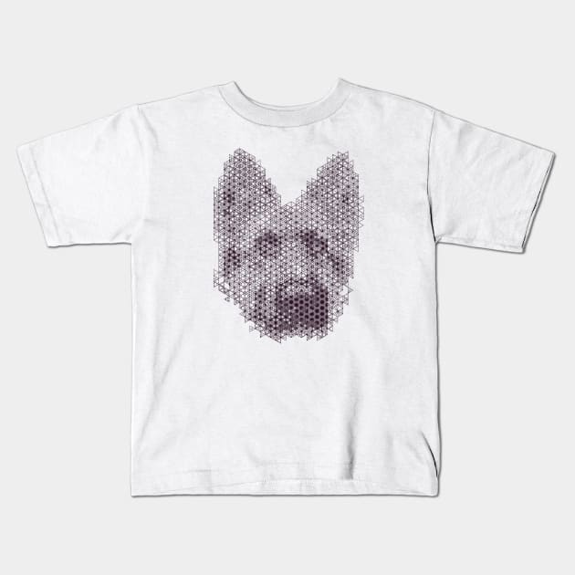 Kumiko Dog Animal Portrait Kids T-Shirt by shultcreative